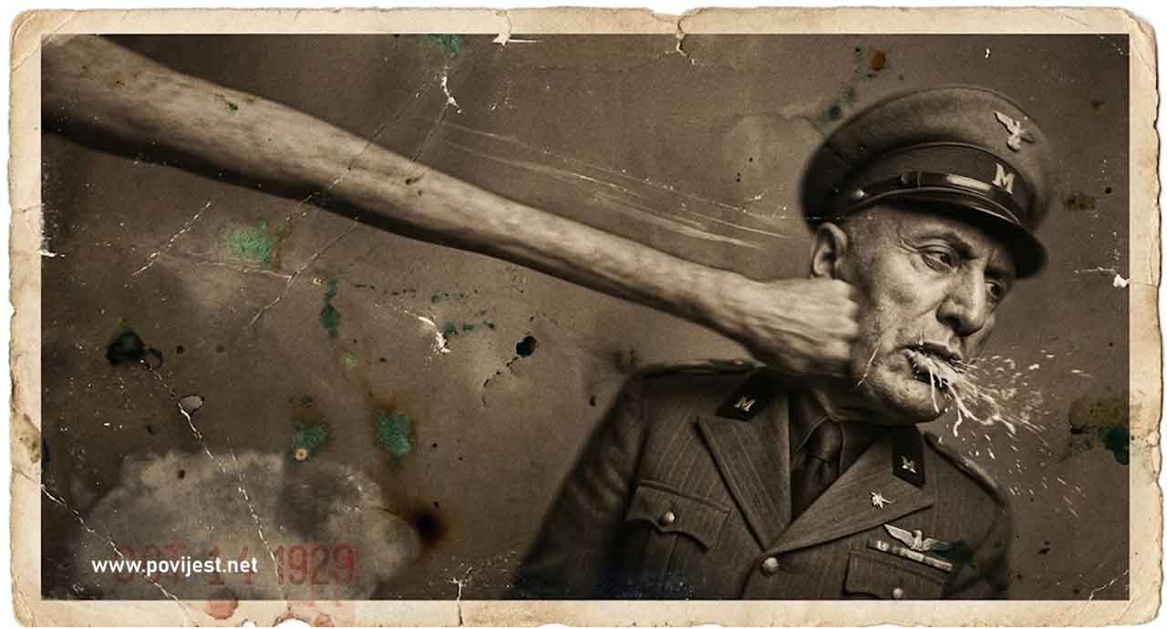 Mussolini pokupio šamar u Puli