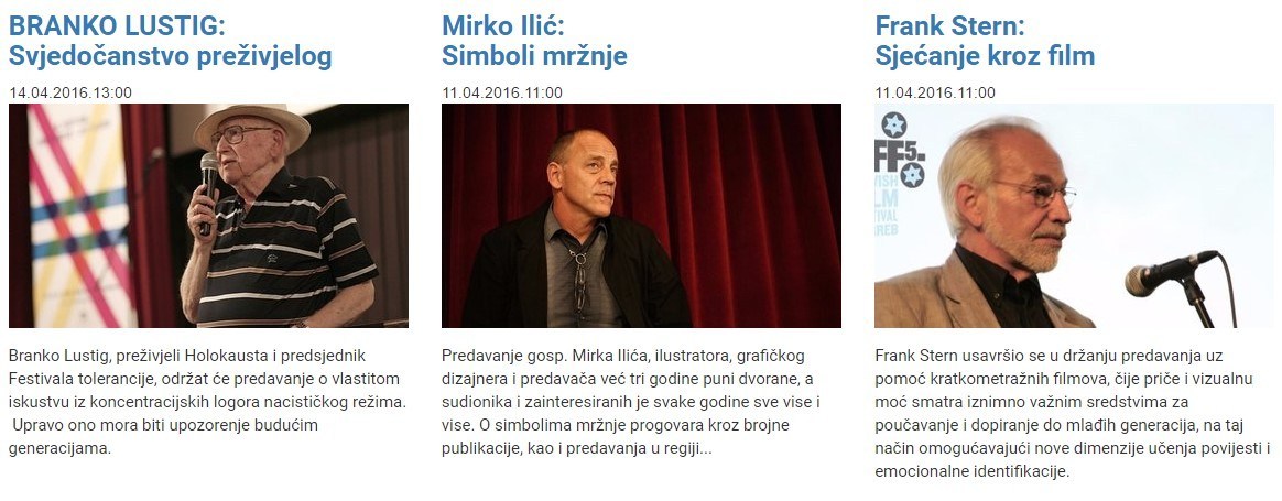 Edukacijska jutra u sklopu 10. Festivala tolerancije – JFF Zagreb
