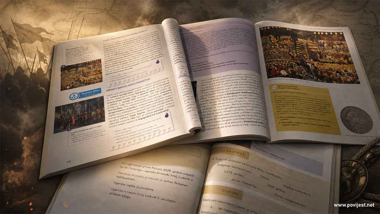 Mohač 1526. u udžbenicima šestoga razreda