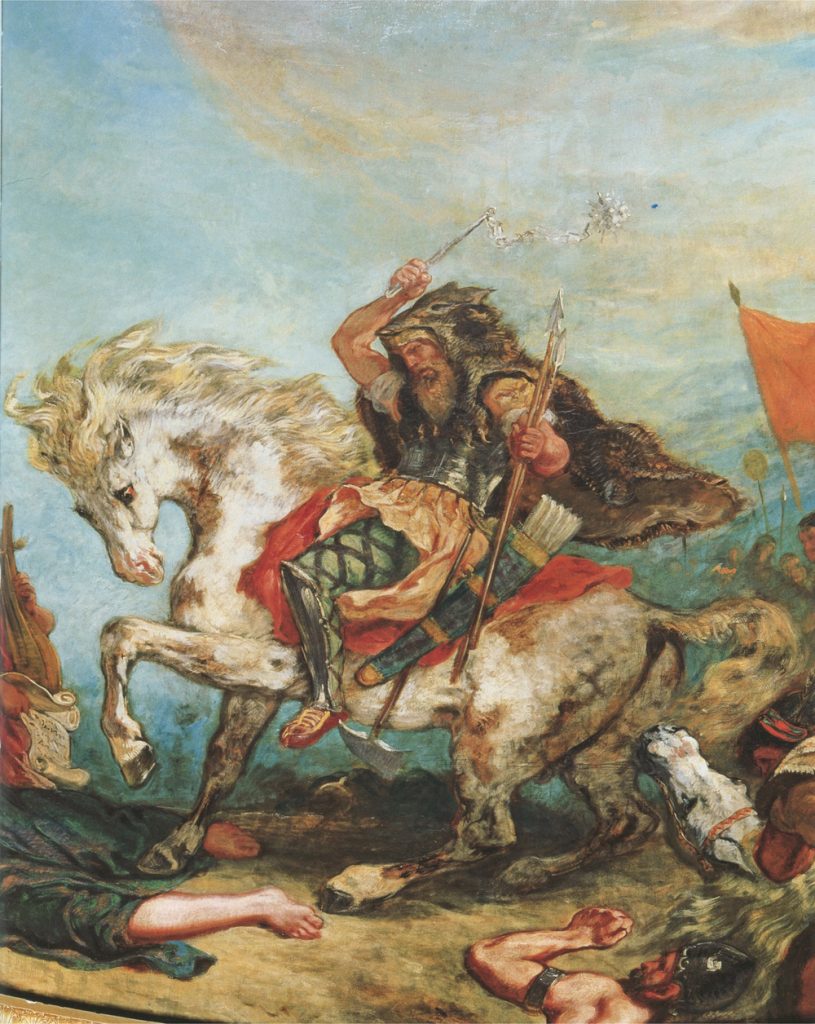 Atila jaše bijelog konja (Eugène Delacroix, 1843.)